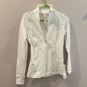 Lululemon White Zip-Up Jacket